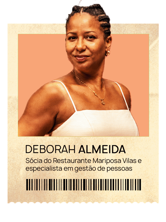 Deborah Almeida, sócia do Restaurante Mariposa Vilas e especialista em gestão de pessoas
