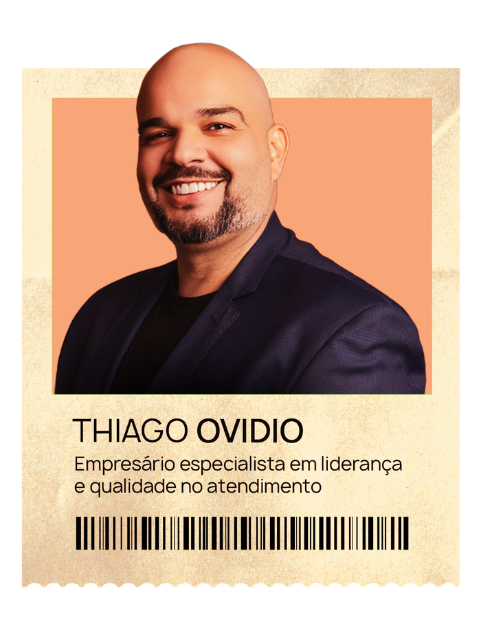 Thiago Ovidio, empresário especialista em liderança e qualidade no atendimento